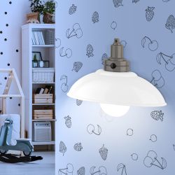 Ночник - светильник светодиодный ЭРА NLED-488-1W-MS-W настенный на батарейках с пультом белый | Ночники