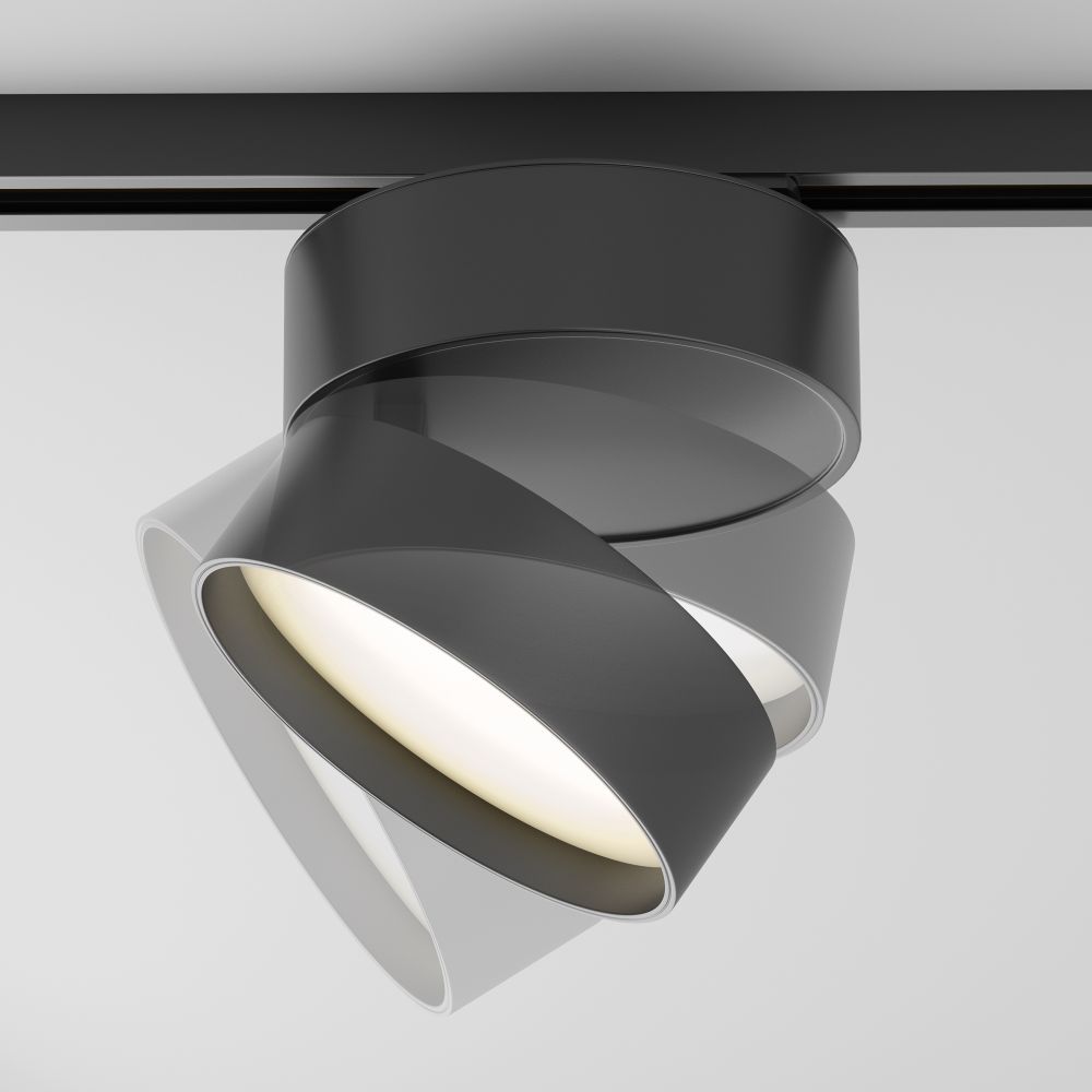 Трековый однофазный светодиодный светильник Maytoni Unity   TR007-1-18W3K-B-1