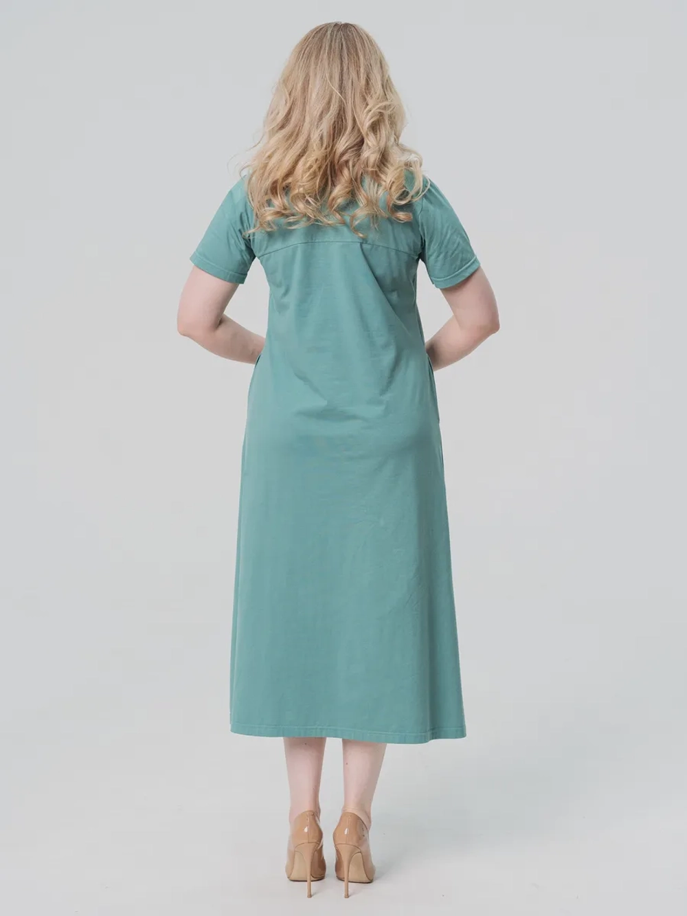 Платье трикотажное летнее трапеция