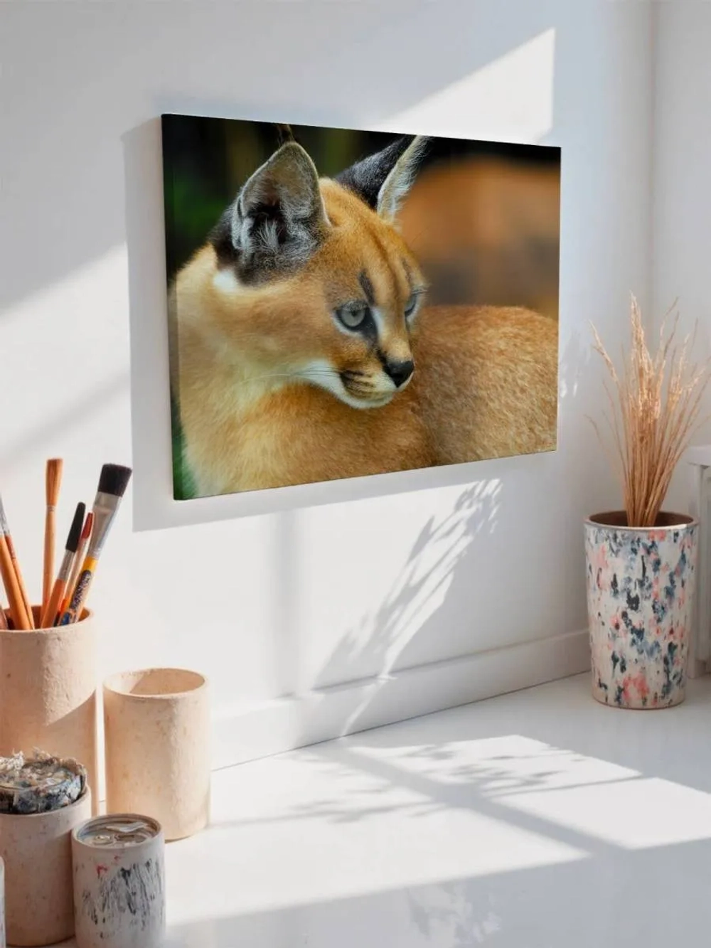 Картина на стену 40 X 50 Дикая кошка