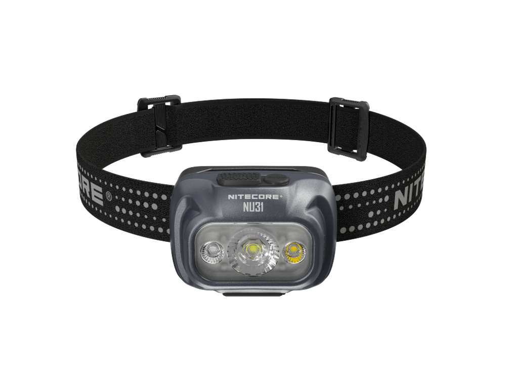 Фонарь светодиодный налобный Nitecore NU31, 550 лм., аккумулятор, серый