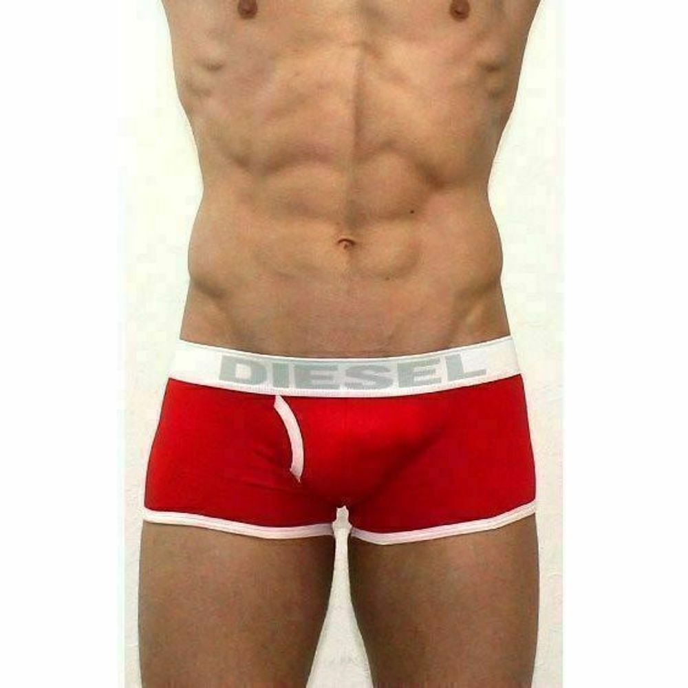 Мужские трусы боксеры красные Diesel Red Boxer