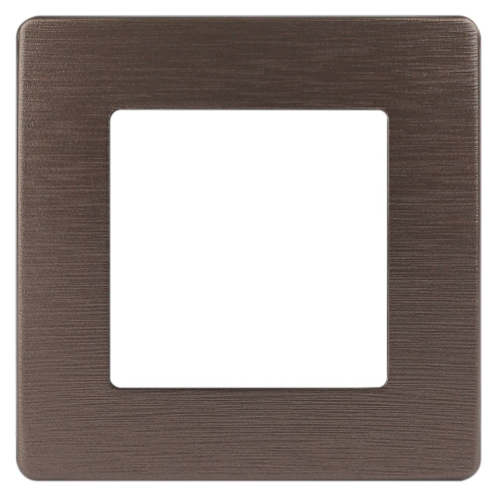 Рамка для розеток и выключателей ЭРА Серия 12 12-5101-13 на 1 пост, Сатин, бронза