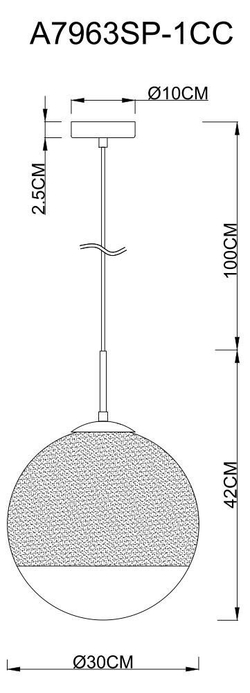 Подвесной светильник Arte Lamp A7963SP-1CC