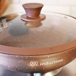 Сковорода 24см Венеция со съемной ручкой и стеклянной крышкой