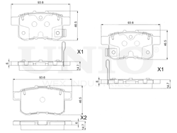 Колодки тормозные диск. задние UNIO BRP-20129
