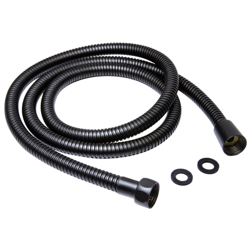 Шланг душевой 150 см имп/кон, EPDM, нерж.сталь ЧЕРНЫЙ МАТОВЫЙ  MIXLINE MIX-2-150 (коробка)