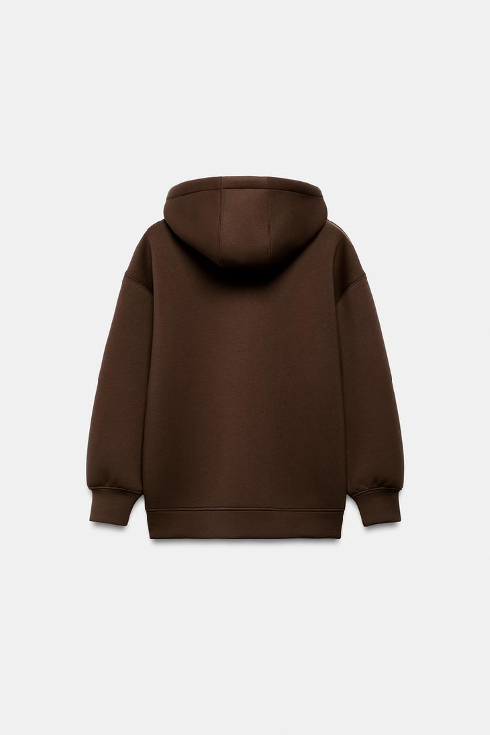 ZARA ХУДИ НА ШНУРКАХ, КОРИЧНЕВЫЙ