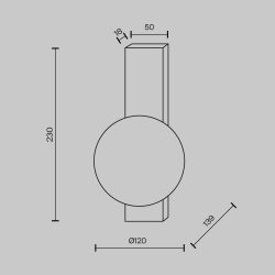 Светильник настенный Maytoni   MOD470WL-01BS