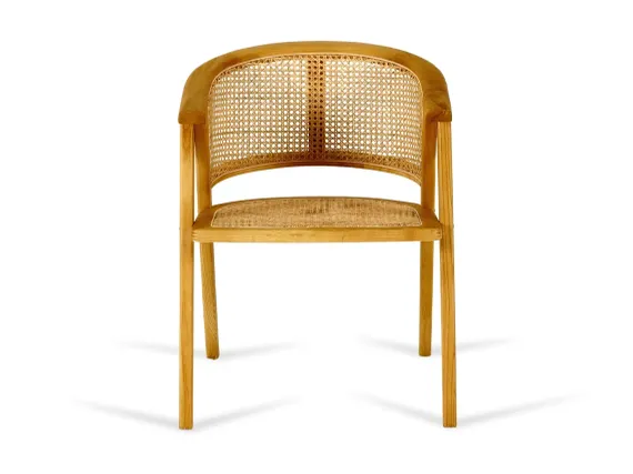 Стул Teve, массив вяза, ротанг