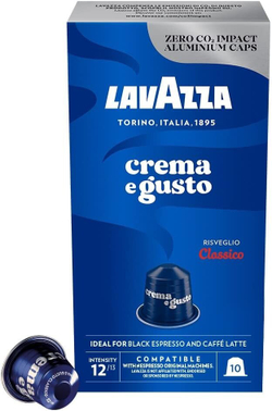 Кофе в капсулах Lavazza Crema e Gusto Classico, 10 капсул для кофемашин Nespresso (Лавацца)