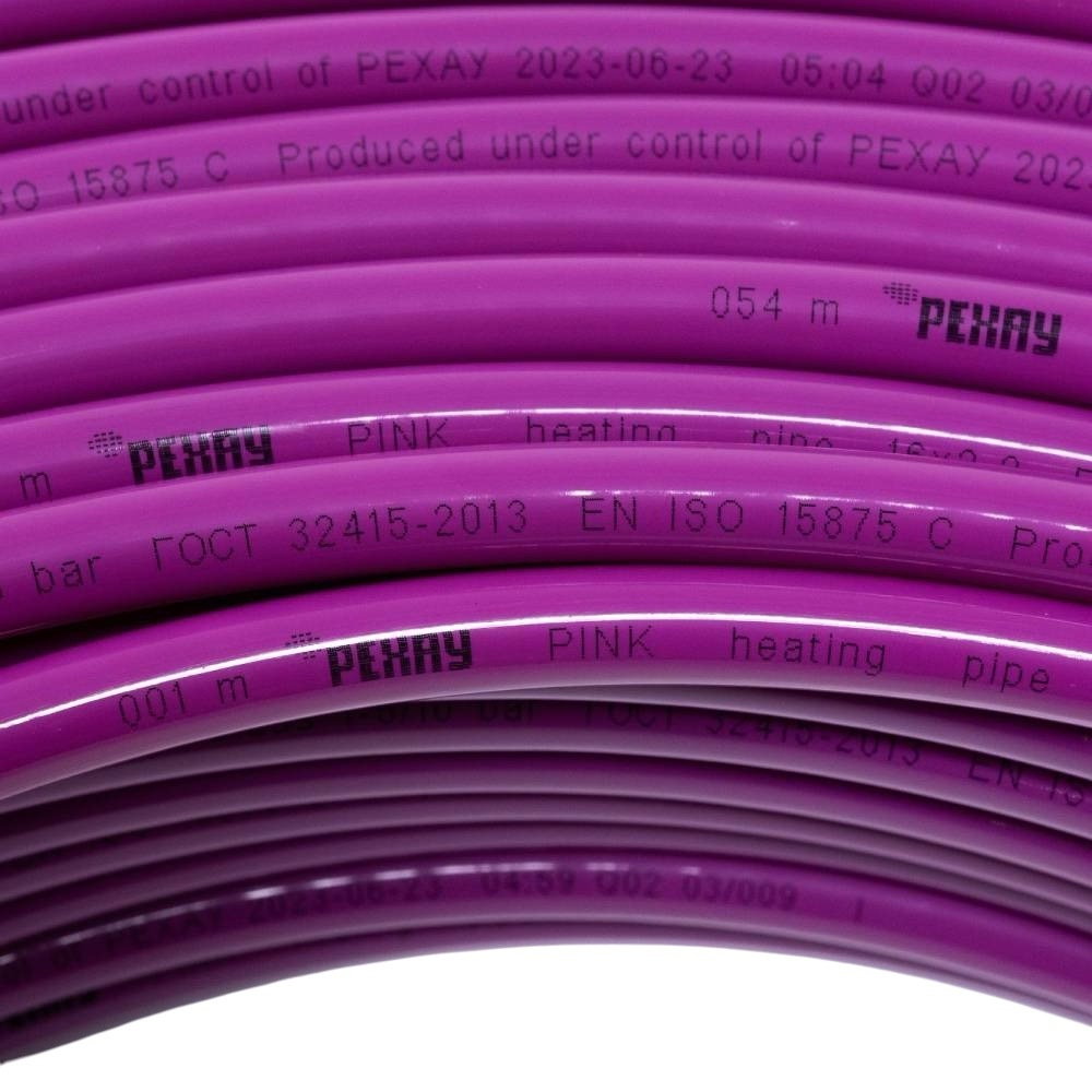 Труба отопительная РЕХАУ pink 16x2,2 из сшитого полиэтилена PE-Xа