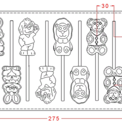 588 | Форма для шоколадных изделий (275*175 мм)