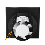 Вытяжной тонкий вентилятор SlimVent МV 100, пластик квадрат черный матовый