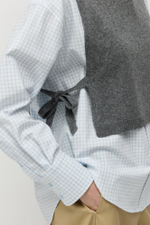 Манишка из смесового кашемира с завязками