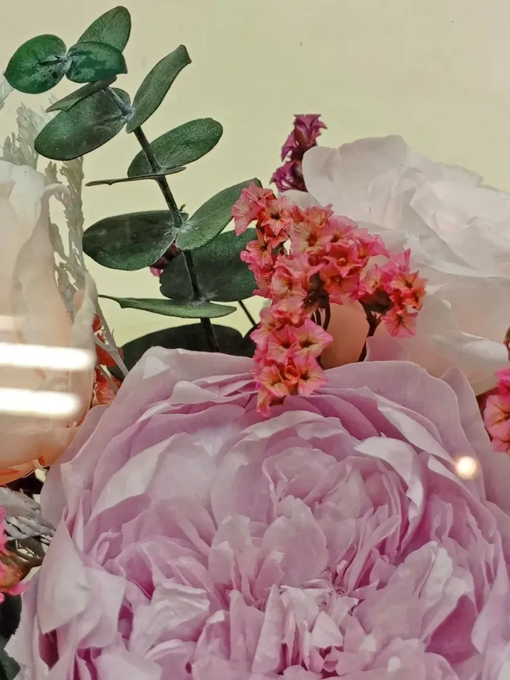 натуральные цветы в стекле, вакуум