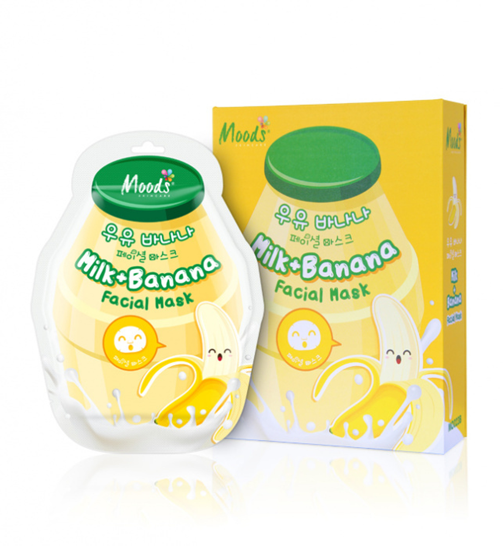 Тканевая маска для лица Belov Moods Milk+Banana Facial Mask, 38 гр