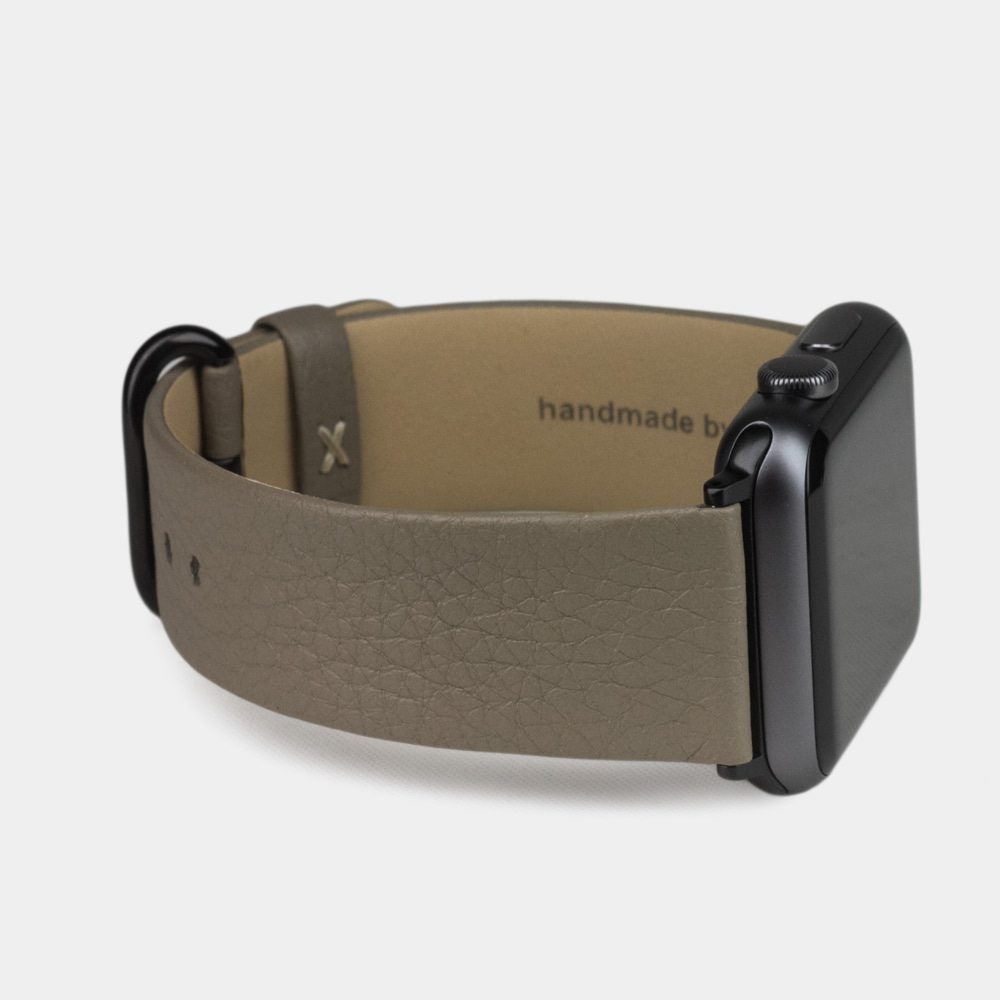 Ремешок кожаный для Apple Watch 42/44mm Classic бежевого цвета