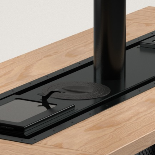 ВСТРОЕННЫЕ КОЛЬЦА ПОД КАЗАН ГРИЛЬ-СТОЛА ДЖЕНТЛЬМЕНЫ