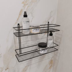 Полка для душа DIWO Смоленск П16100 подвесная, черный муар