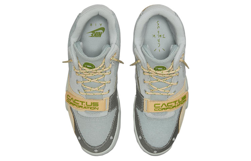 Nike X Travis Scott Air Trainer 1 Sp "Grey Haze Olive Aura Canvas"