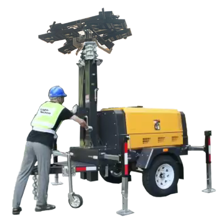 Мачта осветительная Light-Techno LT4500 (LED 4х500 9 метров) с двигателем Laidong (модификация 2)