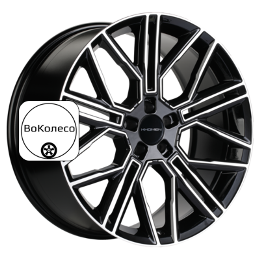 9,5x21/5x112 ET36 D66,6 KHW2101 (E-tron) Black-FP Khomen Wheels