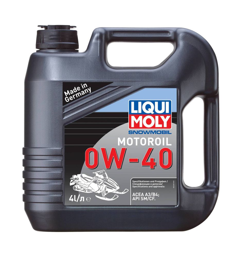 Моторное масло Liqui Moly Snowmobil Motoroil для снегоходов ( 4Т, 0W-40, синтетика) 4литра