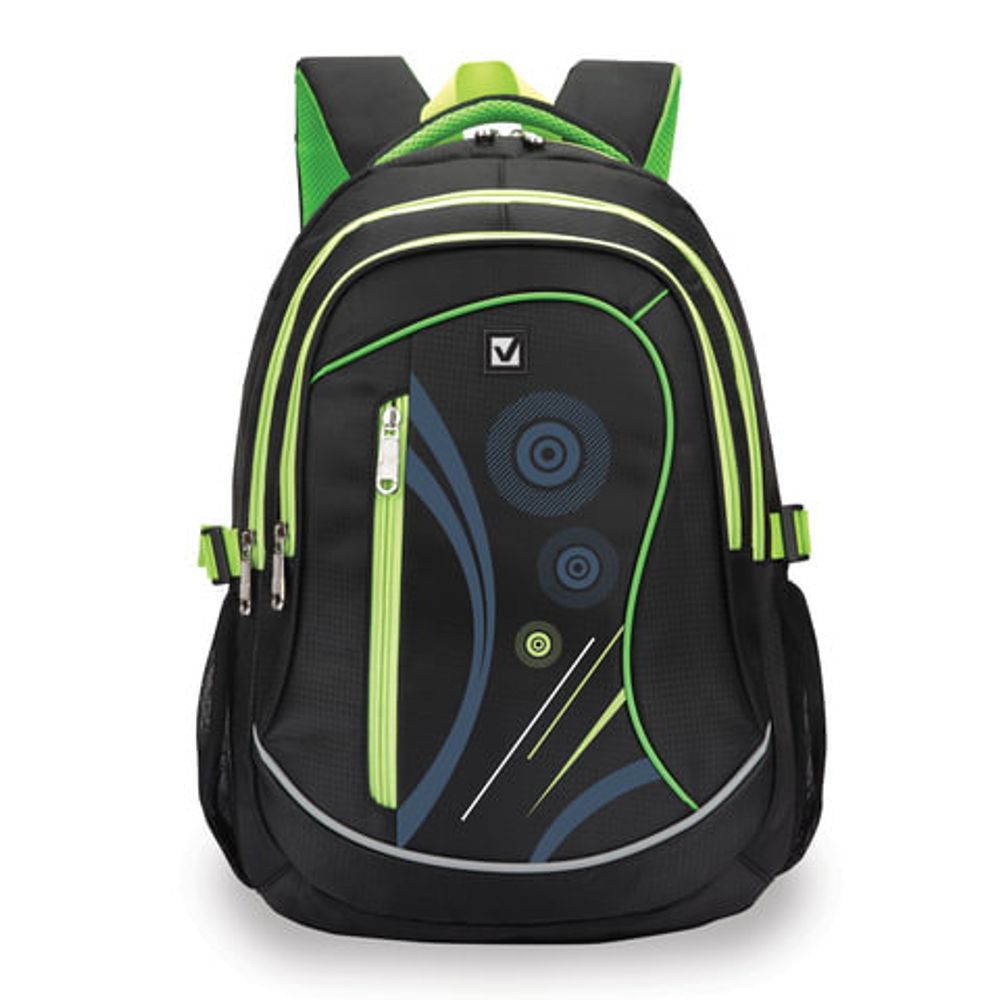 Рюкзак BRAUBERG для старших классов/студентов/молодежи, "Неон", 30 литров, 46х34х18 см, 225520