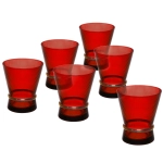 Стакан низкий 300мл «VIVALDI» в наборе 6шт, красный