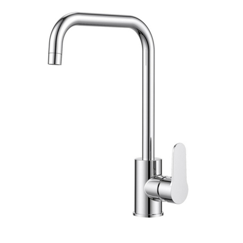 Смеситель для кухни 35к Milardo POLSBL0M05 "Poli" высокий пов. излив, п/гайку, пластик, ХРОМ