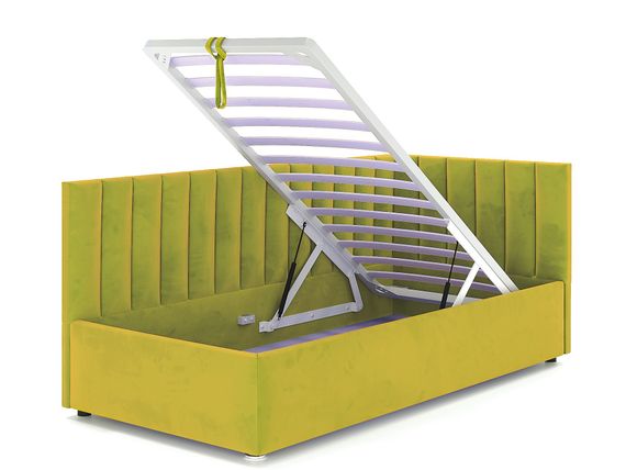 Кровать Negga Mellisa 140 Угловая ПРАВАЯ Velutto 28