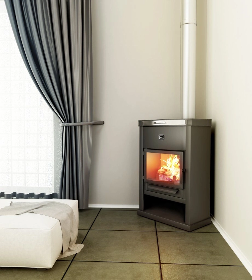 Печь-камин Теплодар ОВ-120 угловой