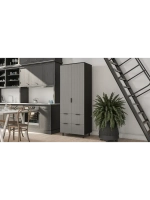 Шкаф распашной 80х50х210 с ящиками Birmingham 3