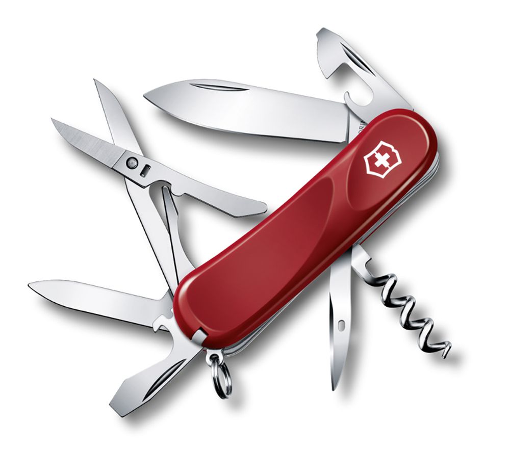 Нож Victorinox Evolution 14, 85 мм, 14 функций, красный