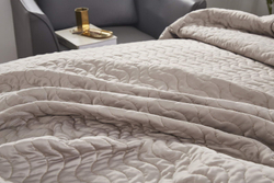 Покрывало 160х220 и наволочка 50х70 Sofi De MarkO Саванна серое