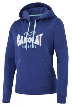 Женская теннисная куртка Babolat Exercise Hood Sweat Women - estate blue