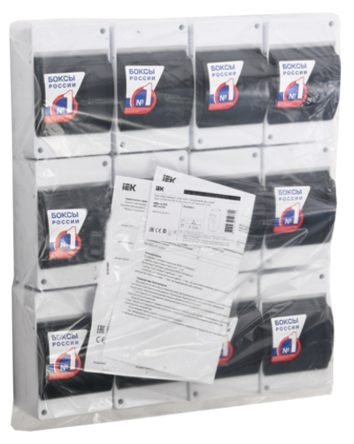 KREPTA 3 Корпус пластиковый КМПн 2/4 IP30 белый IEK