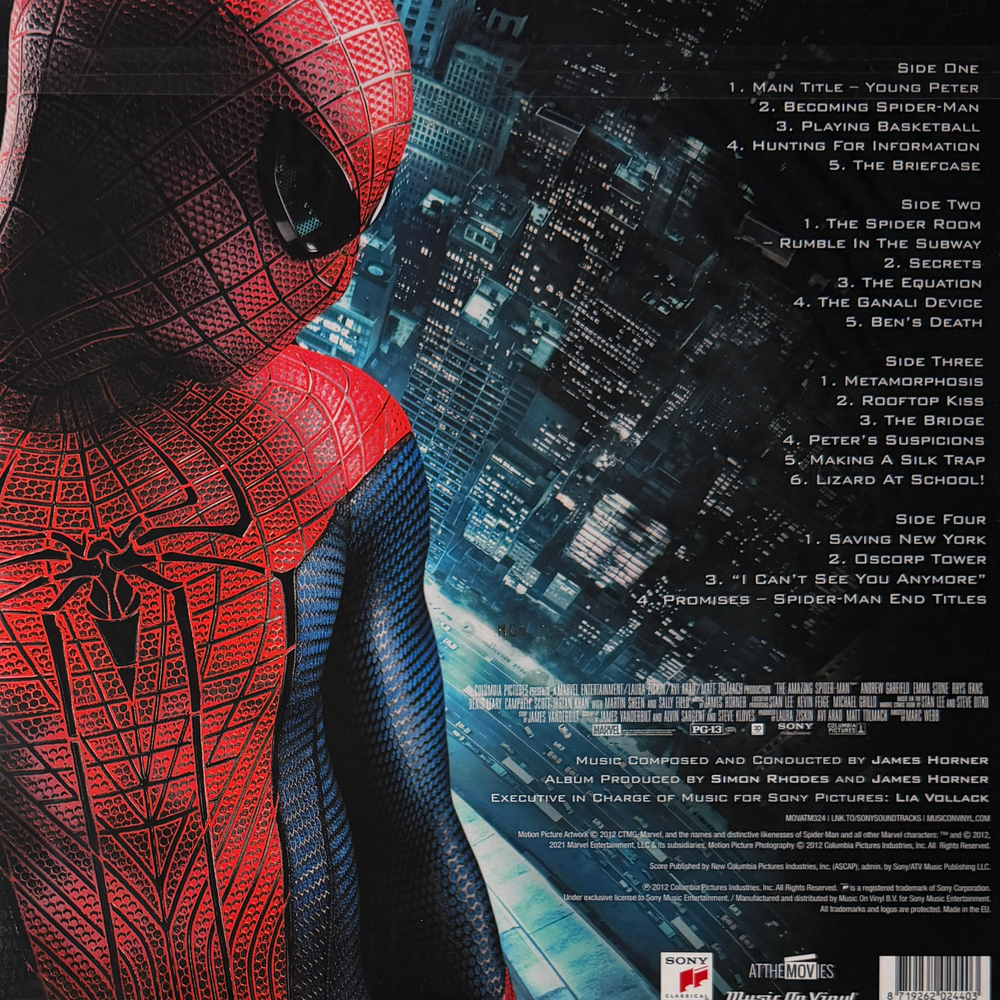 Виниловая пластинка The Amazing Spider-Man - Motion picture soundtrack 2LP Blue/Red