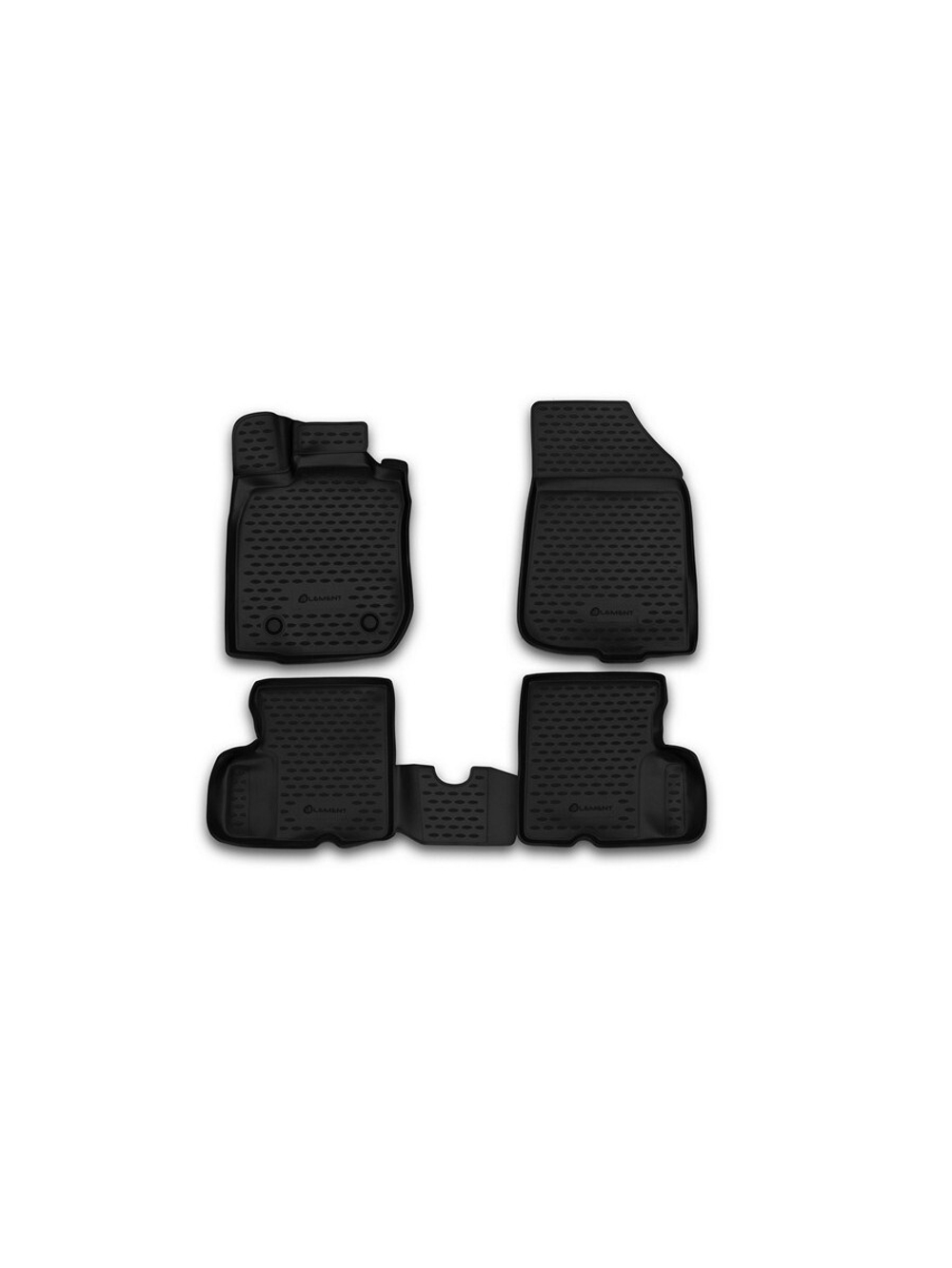 Коврики в салон для NISSAN Terrano, 2014-2016, 2WD, 4 шт. (полиуретан) CARNIS10047K