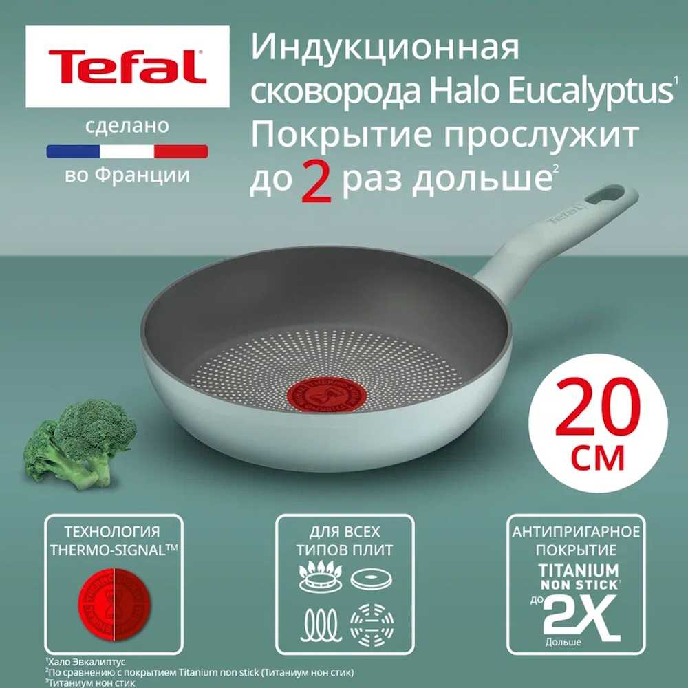 Сковорода Tefal Halo Eucalyptus 20 см G0160202