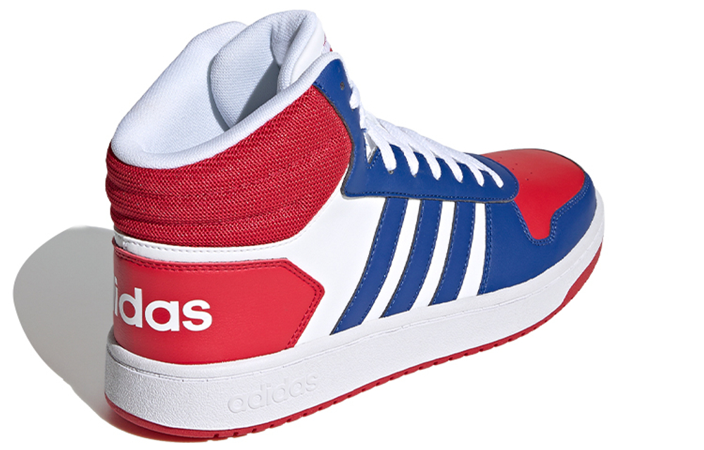 Adidas Hoops 2.0 Mid "White Blue Red"