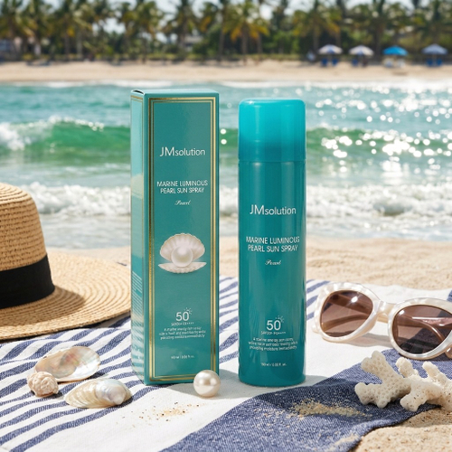 Солнцезащитный спрей с жемчугом JMsolution Marine Luminous Pearl Sun Spray SPF50+ PA++++, 180мл