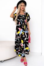 Платье Магия лета (черный) Р11-867/29 Nikol (Акция)