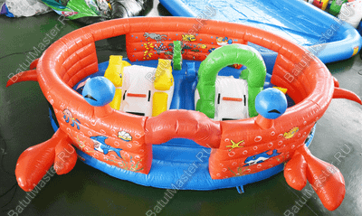 Коммерческий надувной батут "Крабик"