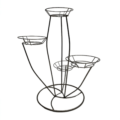 Подставка для цветов напольная "Цветок" на 4 горшка, металл М0000083