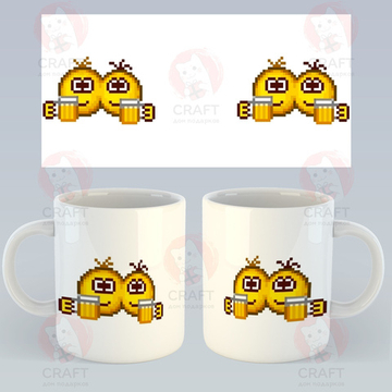 Кружка "Смайлики с кружкой"