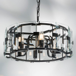 713267 Люстра NOVARA 6x40W E14 ЧЕРНЫЙ МАТОВЫЙ