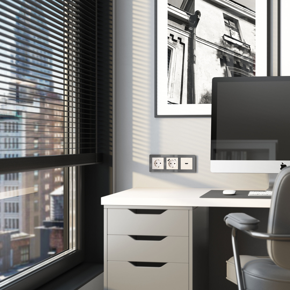 W1196013/ Накладка для розетки HDMI (перламутровый рифленый) W1196013