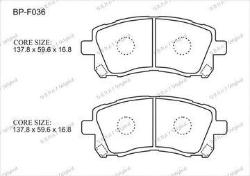 BP-F036 Forester, Impreza, Legacy, Outback (перед)